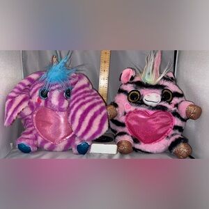2 Zuru Rainbowcorns 1 Elephant Unicorn and 1 zebra